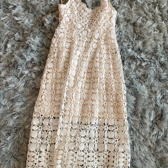 White Summer Beach Dress - Picture 3 of 3
